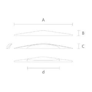 Oak drawer pulls unusually shapes - 1